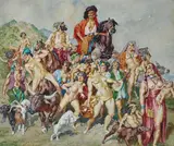 Norman Lindsay, March of the Gypsies 1950