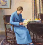 Nora Heysen, Interior (1935, dated 1938), 1935, oil on canvas