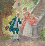 (Promenade) by Norman Lindsay, watercolour on paper, offered May 2017
