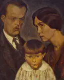 Stella Bowen, The Three Tates (circa 1932), 1932, oil on canvas