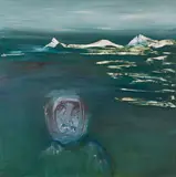 Antarctic Explorer 1964 by Sidney Nolan, 1964, oil on composition board, sold May 2017