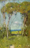 Arthur Streeton, 'And the Sunlight Clasps the Earth' 1895