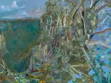 William Robinson, To Beechmont with Bushfire and Approaching Storm 1998, 1998, oil on canvas