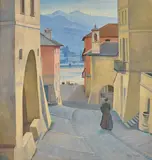 (Street, Italy) (1929) by Rah Fizelle, 1929, oil on canvas on board, offered Nov 2016