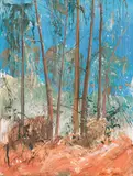 Shoalhaven Hillside (1975) by Arthur Boyd, 1975, oil on board, offered Nov 2016
