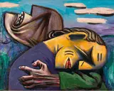 Albert Tucker, Absalom 1953, 1953, oil on board