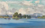 A. H. Fullwood, Susan Island on the Clarence River, Grafton (1894), 1894, oil on card