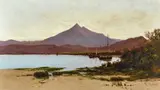 William Piguenit, (View of Adamson's Peak from Esperance, South Tasmania), oil on canvas