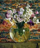 Lilies and Bells 1936 by Arthur Streeton, 1936, oil on canvas, sold Nov 2016