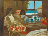 (Summer Afternoon) by Ray Crooke, oil on canvas on board, sold Nov 2016