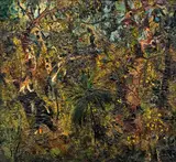 John Perceval, Grampian Bush (1958, dated 1956), 1958, oil on polystyrene