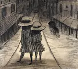 Charles Blackman, Two Schoolgirls (1952)