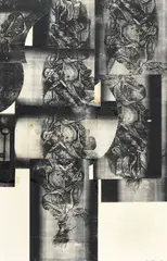 Dawn Sime, Lettuce Doorway 1977, 1977, paper collage on cardboard