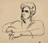 Fred Williams, Portrait of Ian Armstrong (circa 1946)