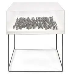 Vera MÖller, D-Jungle (2000), 2000, modelling paste, synthetic polymer paint on varnish
