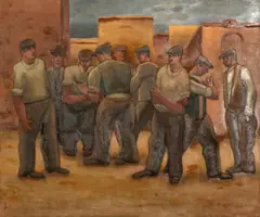 Horace Brodzky, Midday Respite 1955, 1955, oil on canvas