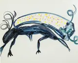 Arthur Boyd, (Mythical Animals) (1968), 1968, watercolour on card