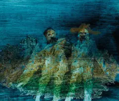 (Two Figures) 1967 by Sidney Nolan, 1967, oil on card, offered Oct 2016