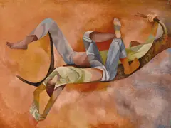 Dorothy Braund, Boys Dreaming 1971, 1971, oil on composition board