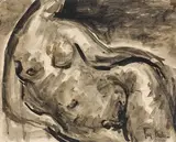 Joy Hester, Female Nude (circa 1945), 1945, brush and ink on paper