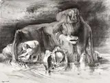 James Gleeson, (Untitled) 1983, 1983, charcoal on paper
