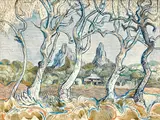 The Glass House Mountains by Donald Friend, watercolour and ink on paper, sold Oct 2016