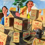 McLean Edwards, Boxes 2007, 2007, synthetic polymer paint on canvas