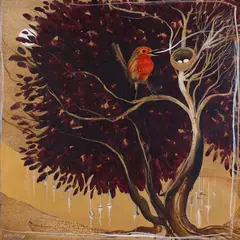 Brett Whiteley, The Robin and the Moon 1981, 1981, oil on canvas