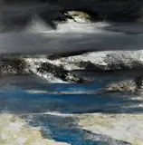 Frozen Sea 1964 by Sidney Nolan, 1964, oil on composition board, sold Aug 2016