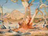 Hans Heysen, The White Gum, Far North 1933