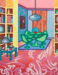 Howard Arkley, Mod Style 1992, 1992, synthetic polymer paint on canvas