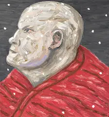 Peter Booth, Painting 2007 (Man in Red Blanket) 2007, 2007, oil on linen