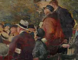 William Dobell, Watching Hyde Park Speakers (1933)