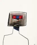 Sidney Nolan, Kelly 1956, 1956, pastel on paper