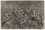 Fred Williams, Knoll in the You Yangs (1963), 1963, aquatint, engraving and drypoint on Kent paper, 15th state of 18