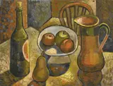 Tony Tuckson, Still Life with Dewar's Whisky Jug No. 2 1948