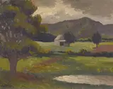 Roland Wakelin, New Zealand Landscape 1951