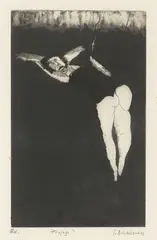 Trapeze 1963 by George Baldessin, 1963, etching on paper, sold Jul 2016