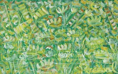 John Perceval, Moses in the Lily Pond (1988), 1988, oil on canvas