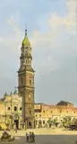 Antonietta Brandeis, Santa Maria del Carminie, Naples, oil on board