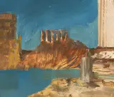 Temple 1956 by Sidney Nolan, 1956, oil on paper on board, offered Jul 2016