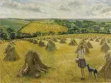 Marjorie Bruford, (Children in Harvest Fields) 1946, 1946, oil on canvas