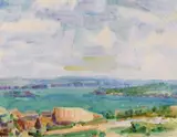 John Russell, Bay O' Roses in Blue and Silver (1921)