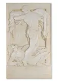 Rayner Hoff, Hercules, Achelous and Deianera 1920, 1920, plaster relief panel