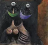 Albert Tucker, Image of Modern Evil 1944, 1944, pastel and watercolour on paper