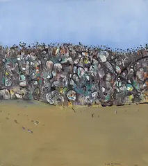 Fred Williams, Rocky Hillside, You Yangs (1974), 1974, oil on canvas