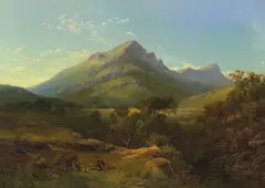 Nicholas Chevalier, Mount Abrupt 1864, 1864, oil on canvas