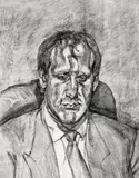 Lucian Freud, Head of an Irishman (1999), 1999, etching on paper