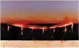 A Dance of Evening 1986 by Tim Storrier, 1986, synthetic polymer paint, rope and metal on canvas, sold May 2016