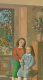 Justin O'Brien, Study for Two Children in a Room (1993)